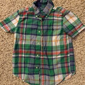 Ralph Lauren Plaid Kids Shirt sz 5